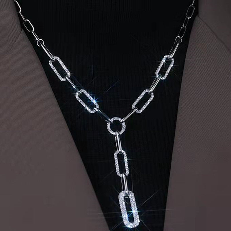 Metal Chain Necklace Personality Sweater Temperament Choker