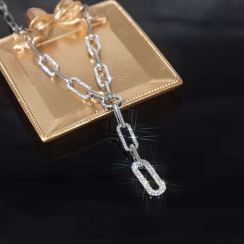 Metal Chain Necklace Personality Sweater Temperament Choker